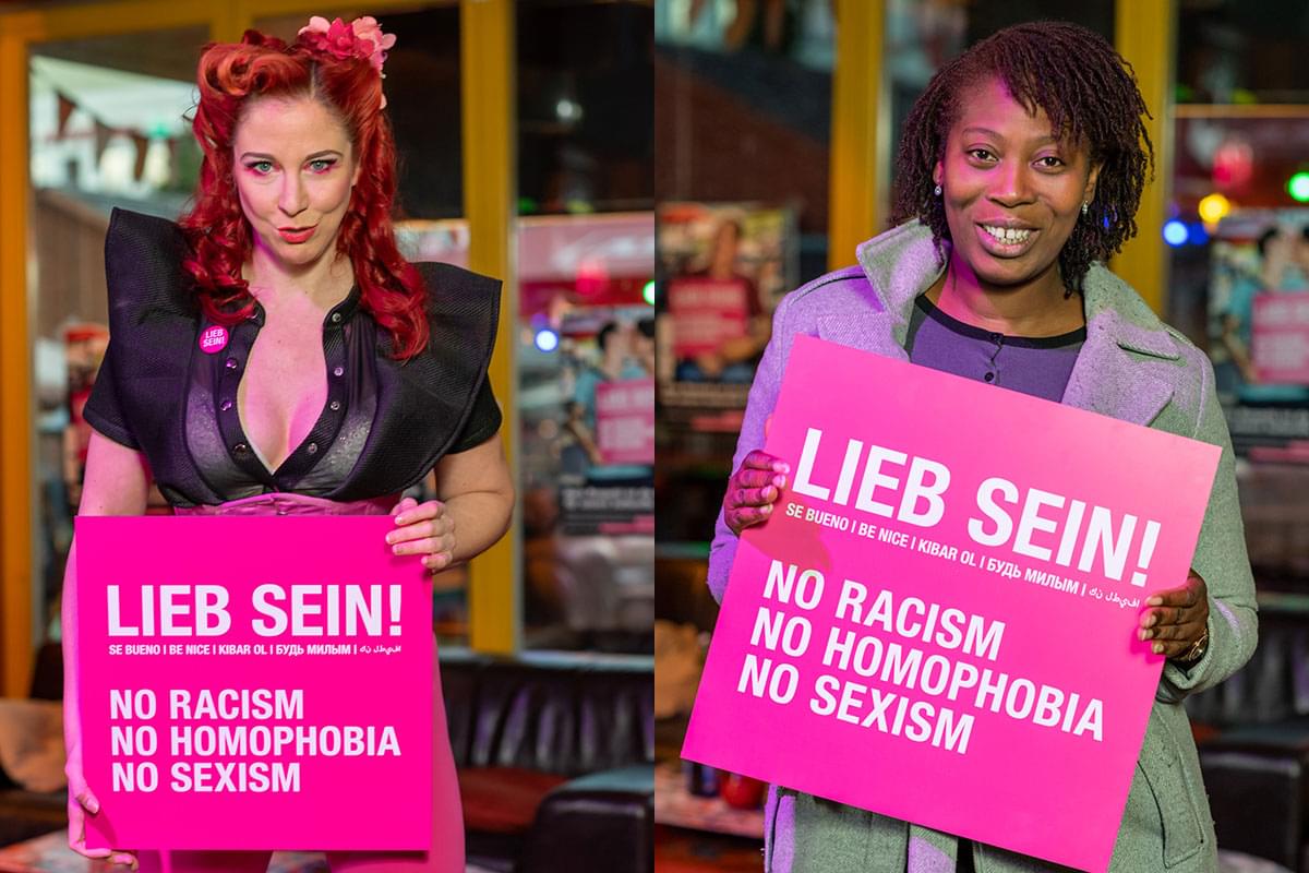 Lieb sein 1 Portrait für die Kampagne Lieb sein mit Eve Champagne und Irene Appiah